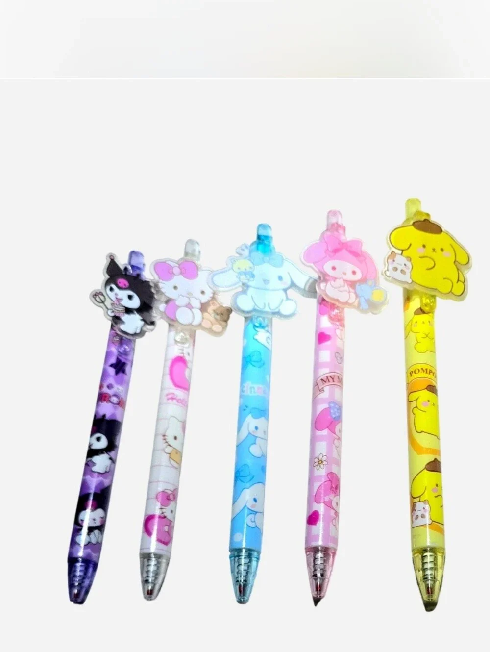 Sanrio Hello Kitty and Friends Kawaii 6 Piece Gel Pen Set. All are NEW